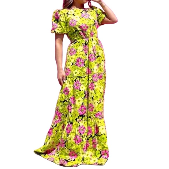 jaase lunar print taurus maxi dress